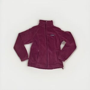 Columbia‎ Women's Full Zip Jacket Fleece Pockets Warm Polyester Purple Size M